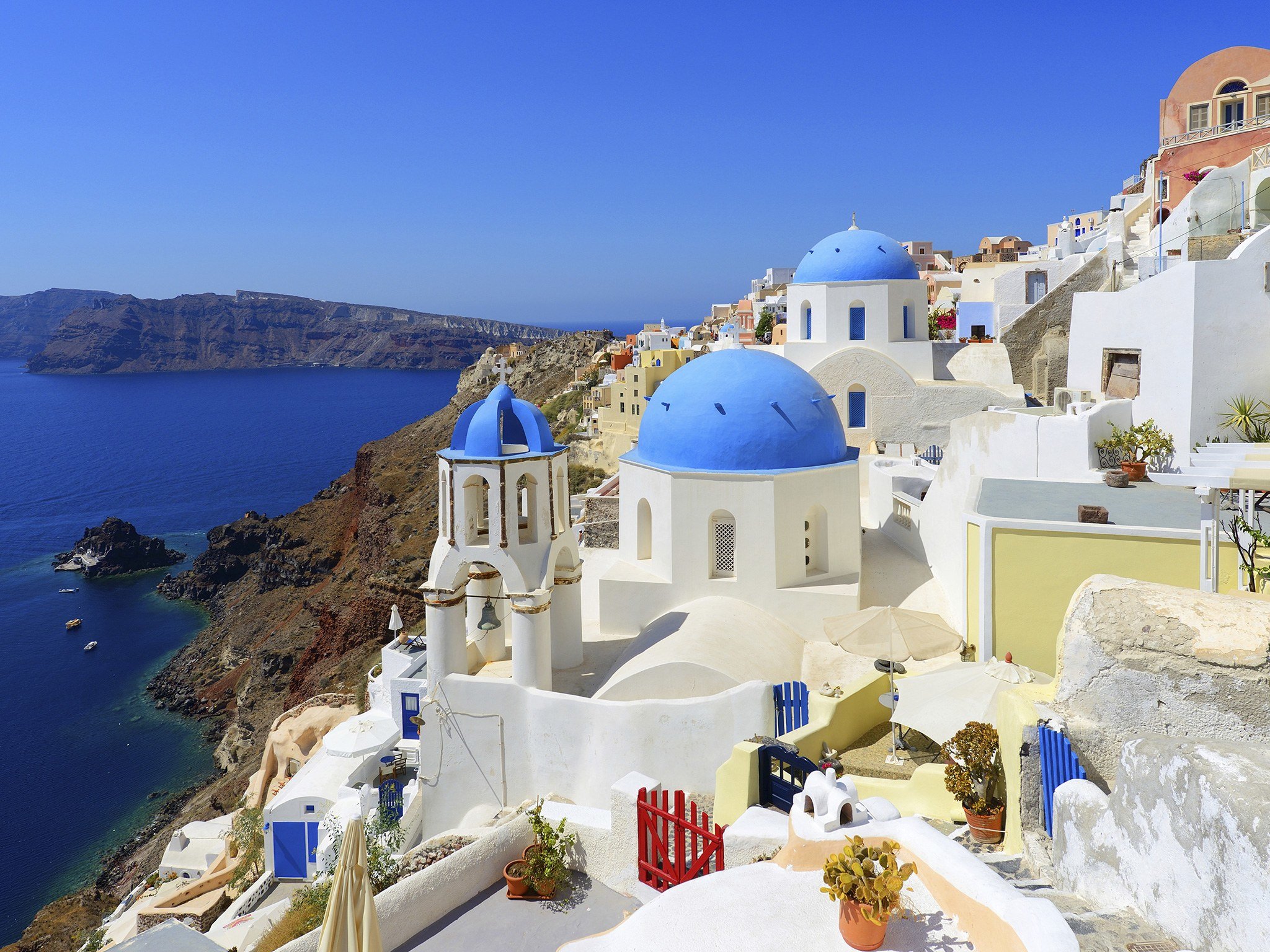 Best Santorini Wallpaper Id - Europe Santorini - HD Wallpaper 