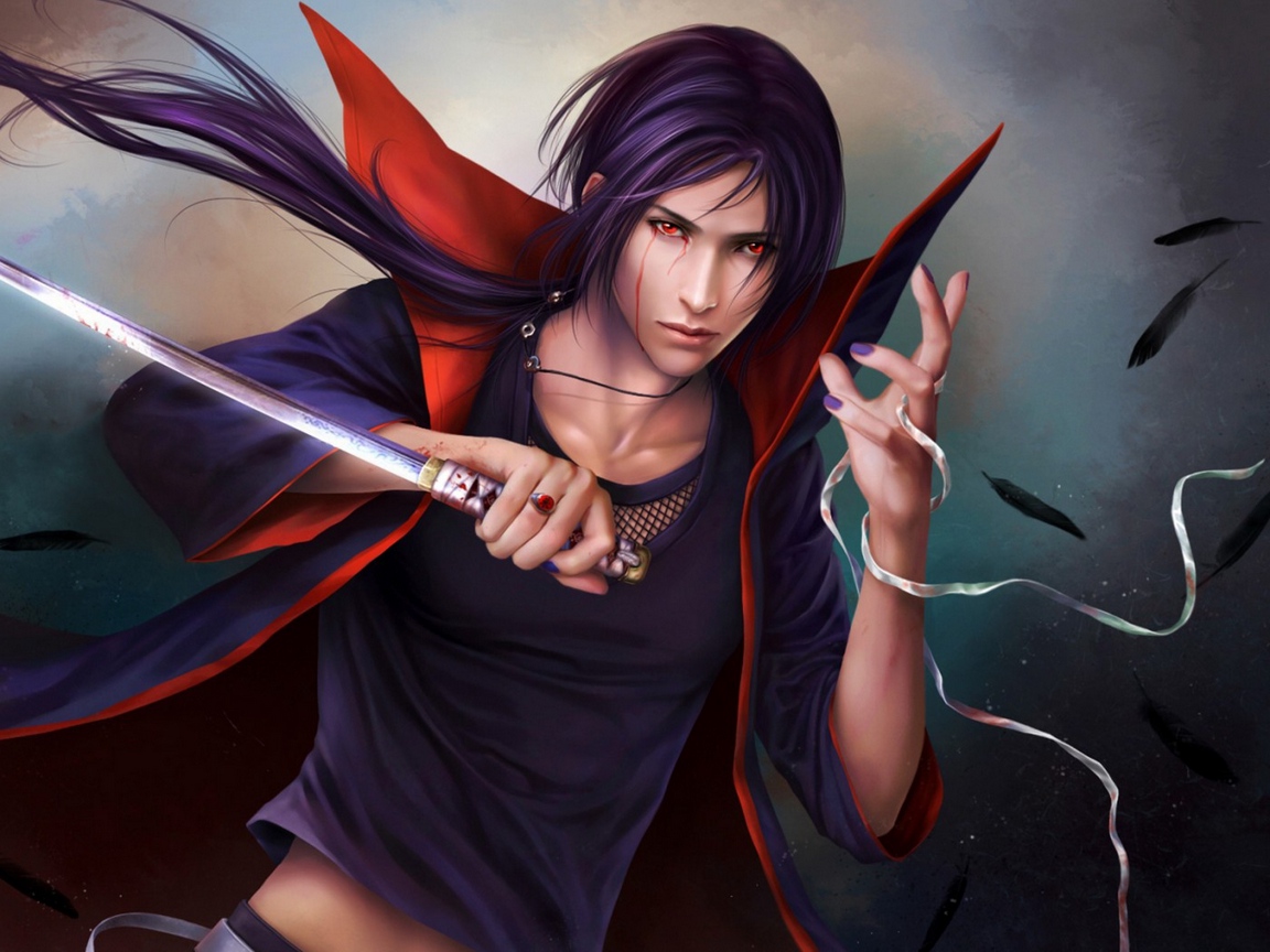 Наруто Арт Итачи - HD Wallpaper 