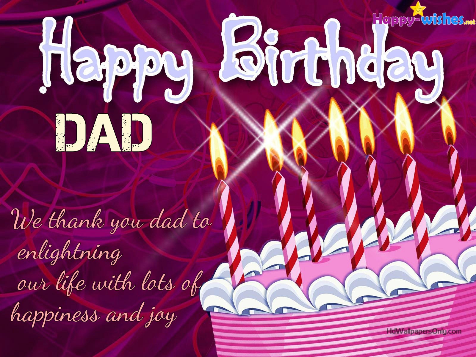 Happy Birthday Quotes For Dad - Happy Birthday - 1600x1200 Wallpaper -  