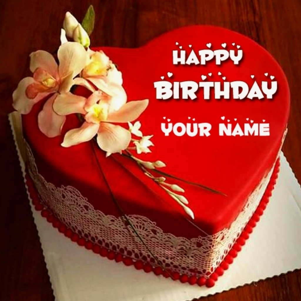 Love Happy Birthday Cake With Name Edit - HD Wallpaper 