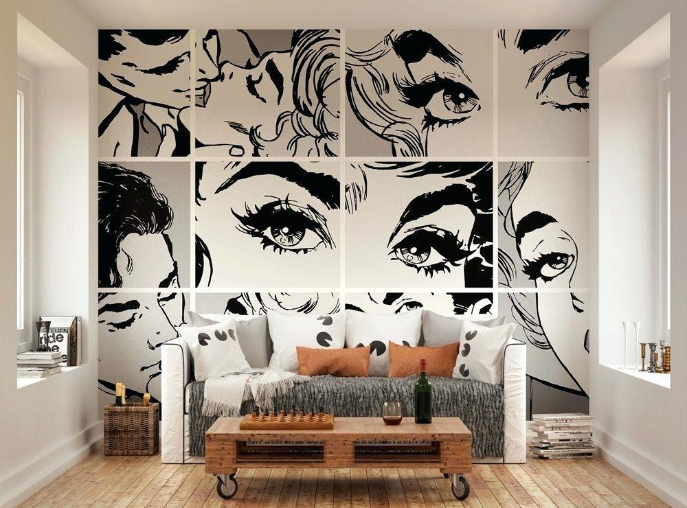 Unusual Interior Design Add Pop Art Unusual Home Interior - Pop Art Black And White - HD Wallpaper 