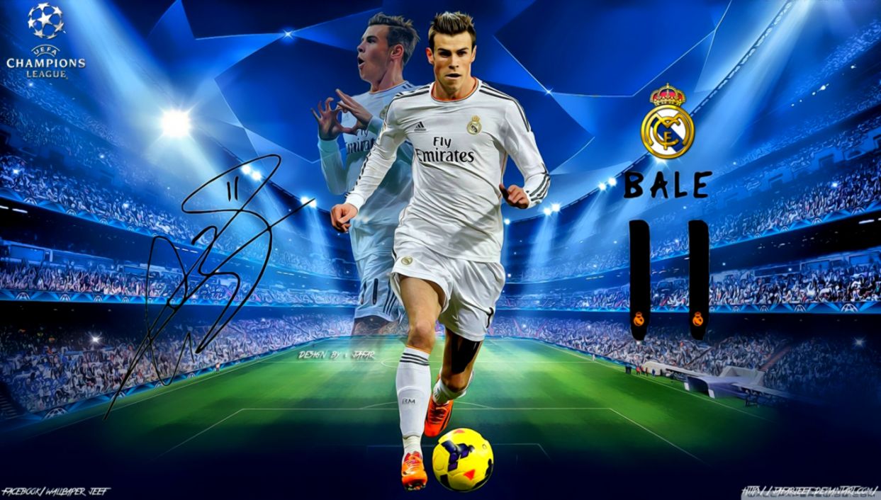 Gareth Bale Wallpapers High Resolution And Quality - Uefa Champions League Ronaldo - HD Wallpaper 