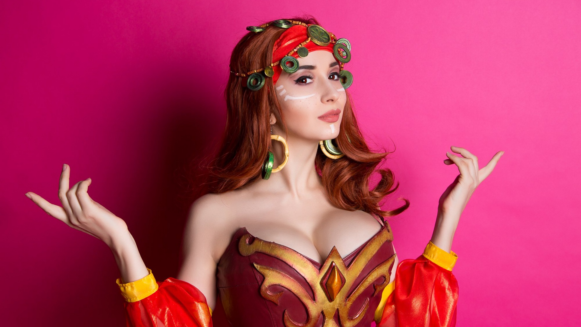 Dota 2 Cosplay Girl - HD Wallpaper 