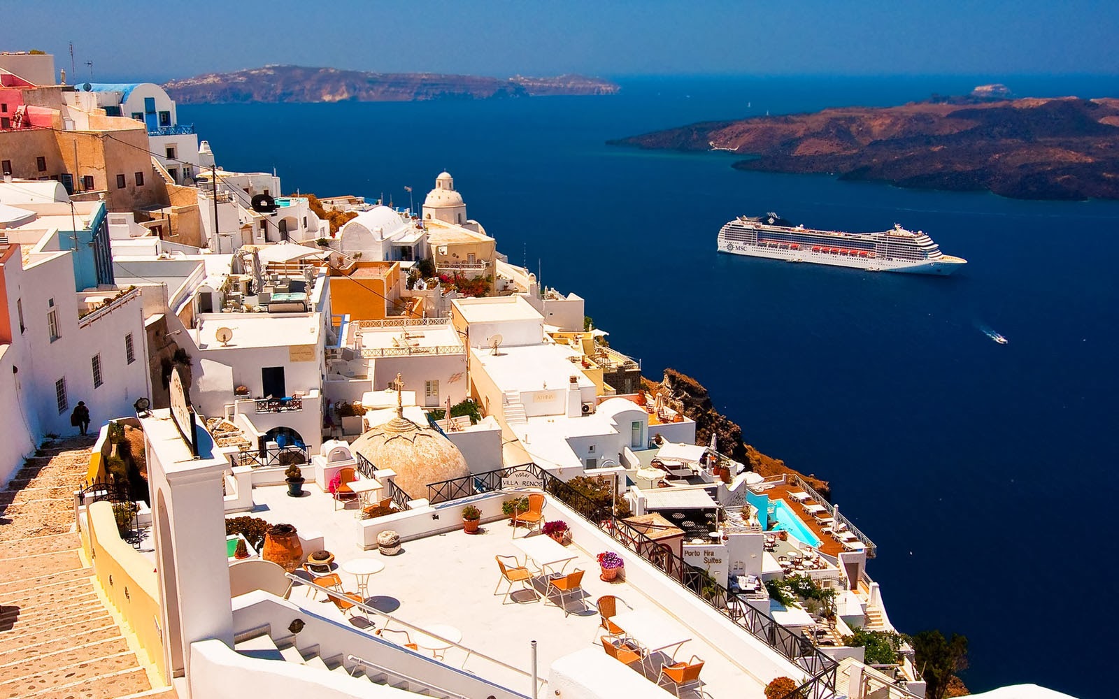 Santorini - HD Wallpaper 