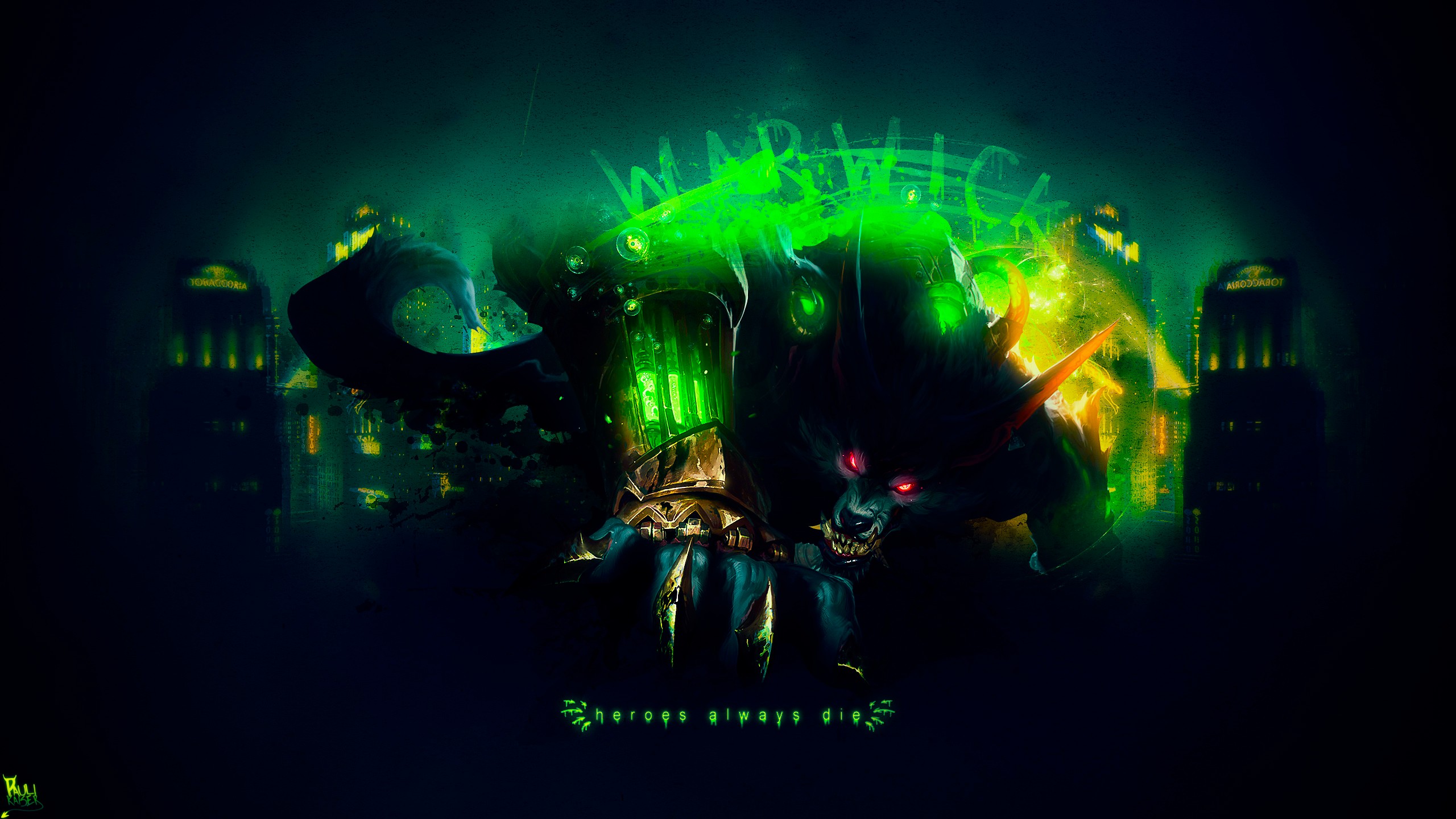 Warwick By Paulikaiser Hd Wallpaper Fan Art Artwork - Lol Warwick Wallpaper Hd - HD Wallpaper 