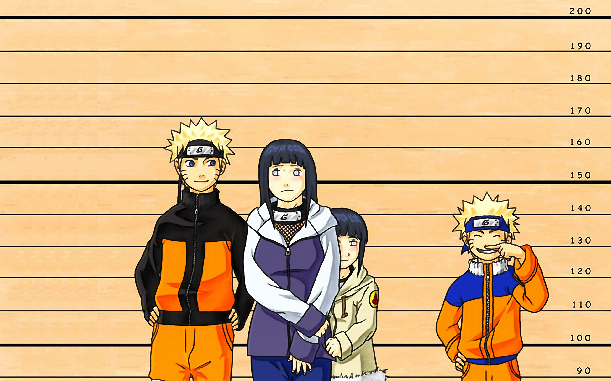 Wallpaper - Naruto Height Chart - HD Wallpaper 
