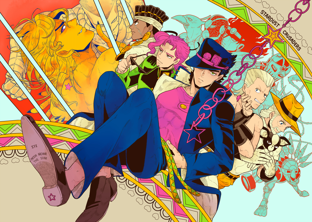 Stardust Crusaders - Jojo's Bizarre Adventure Stardust Crusaders Background - HD Wallpaper 