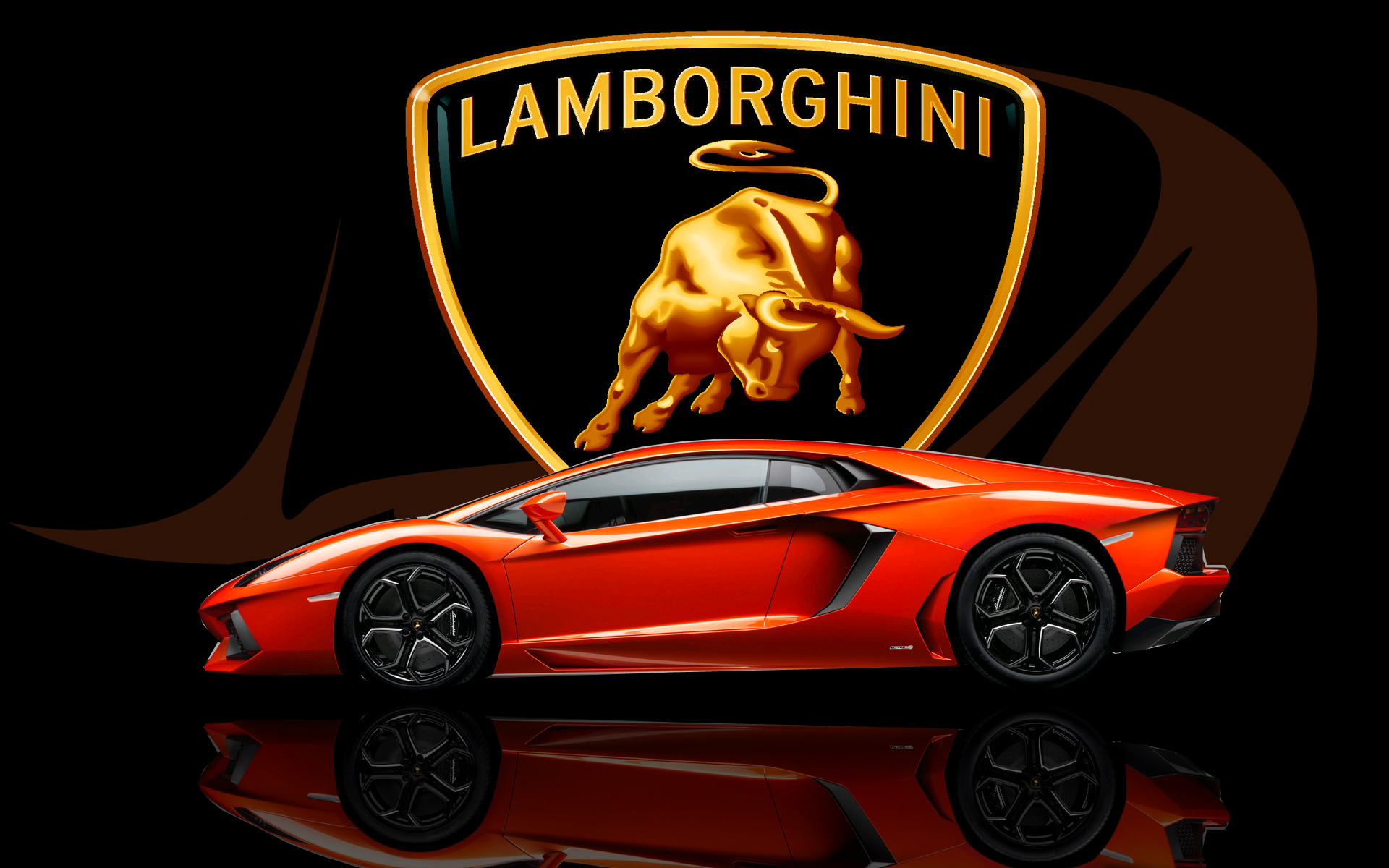 Car Lamborghini Logo - HD Wallpaper 