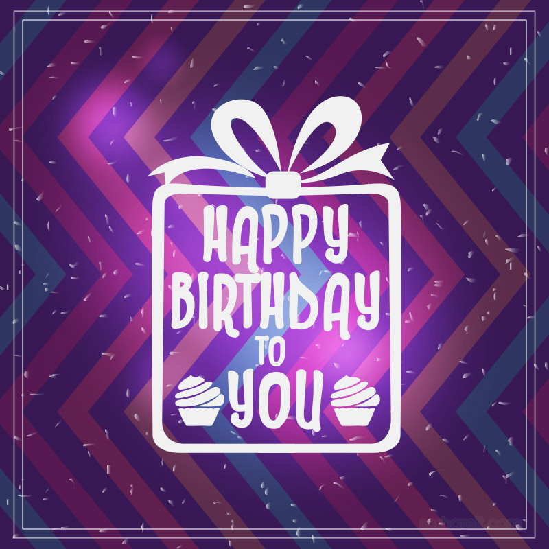 Super Hd Awesome Happy Birthday Image - Happy Birthday Purple Hd - HD Wallpaper 