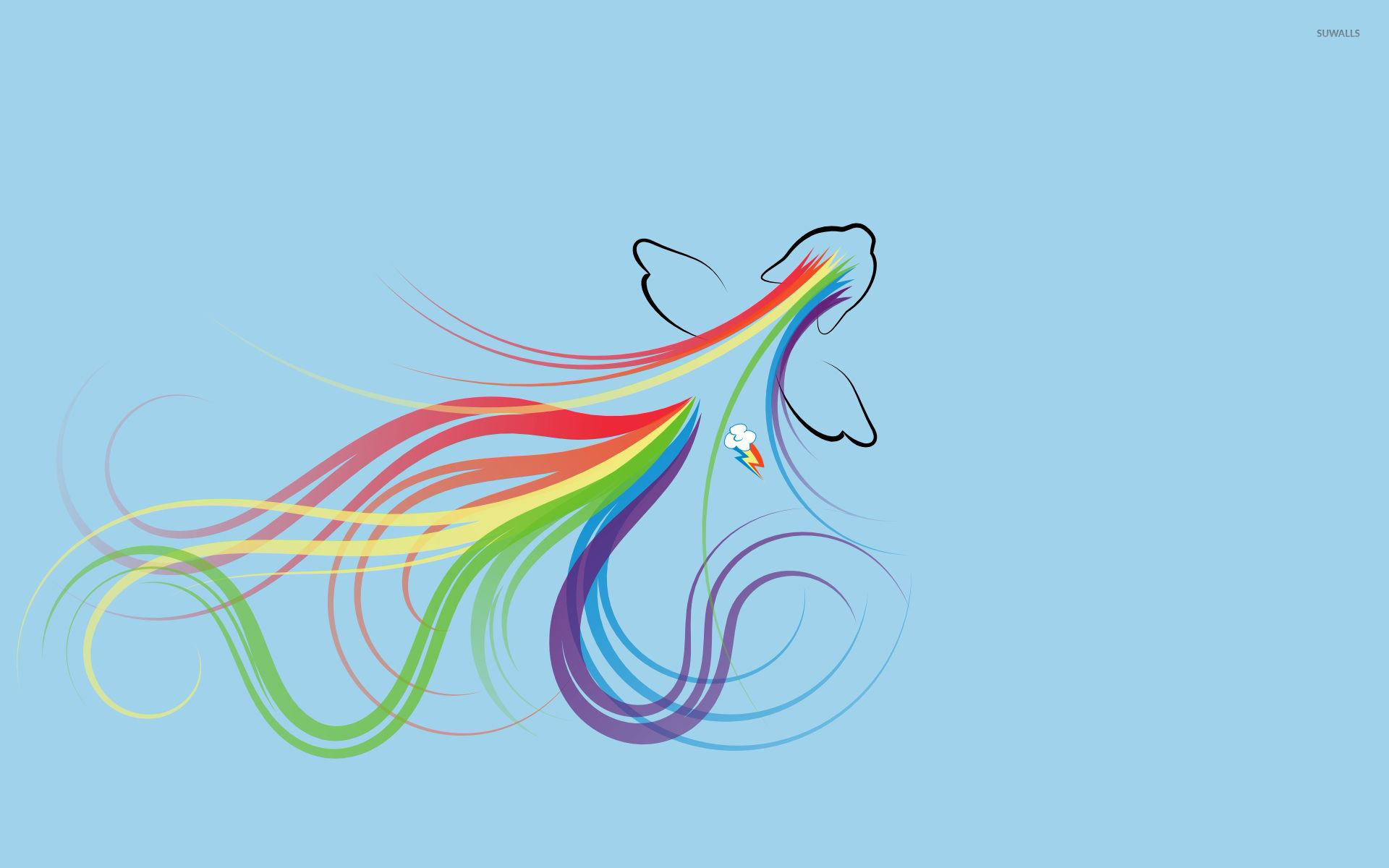 Mlp Wallpaper Rainbow Dash - HD Wallpaper 