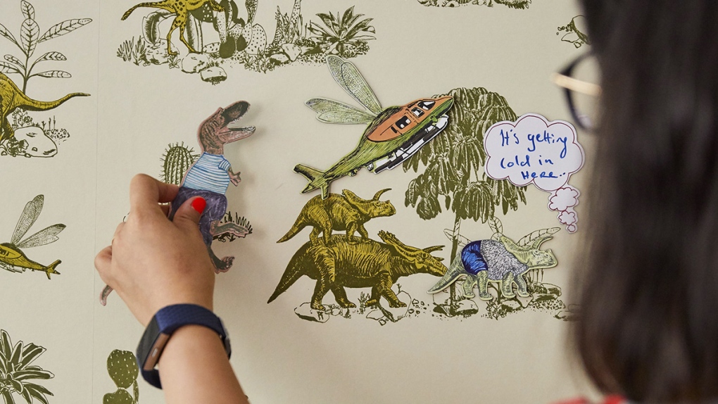 Interactive Wallpaper Design By Sian Zeng - Magnetic Wallpaper Etsy Design - HD Wallpaper 