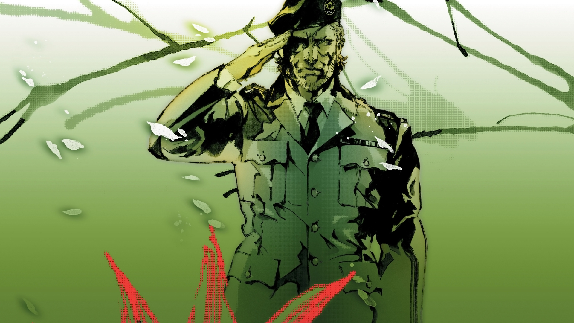 Metal Gear Solid Big Boss Salute - HD Wallpaper 