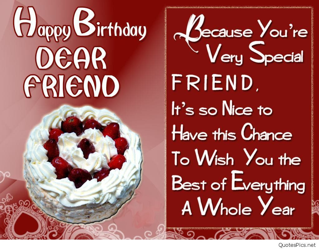 Best Ideas About Birthday Wishes For A Special Friend - Happy Birthday Dear Friend Cake - HD Wallpaper 