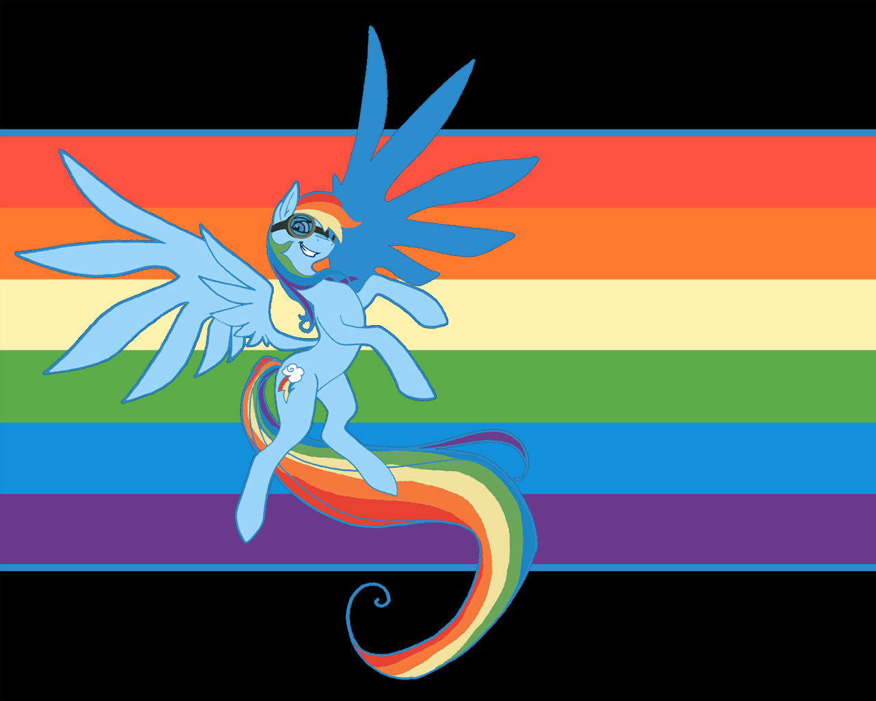 My Little Pony And Rainbow Dash Image - HD Wallpaper 