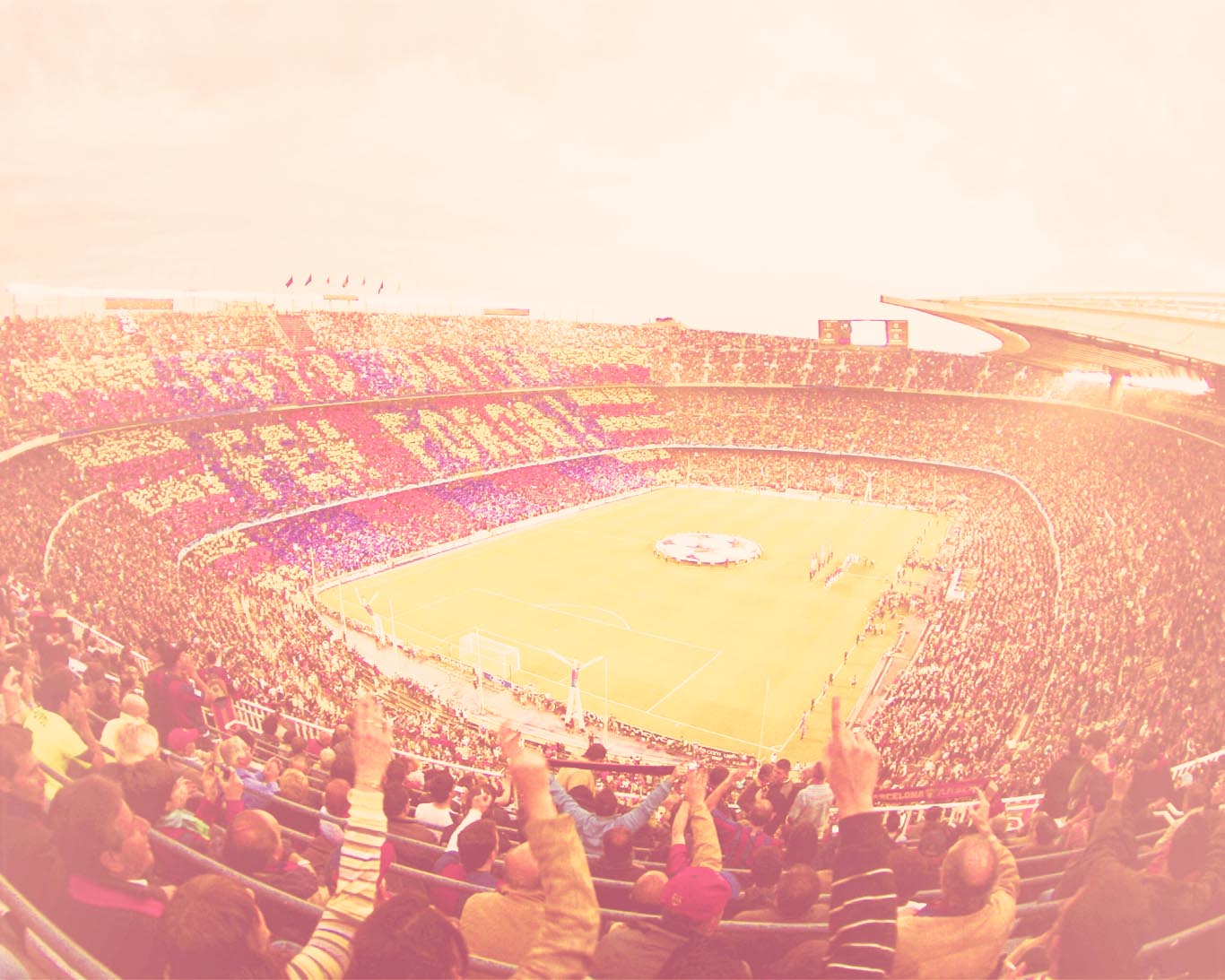 Camp Nou - Soccer Stadium With Fans - HD Wallpaper 