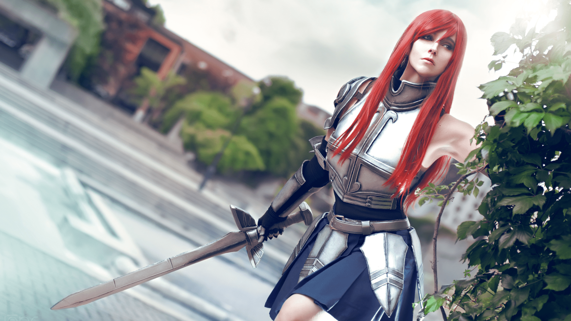 Cosplay Erza - HD Wallpaper 