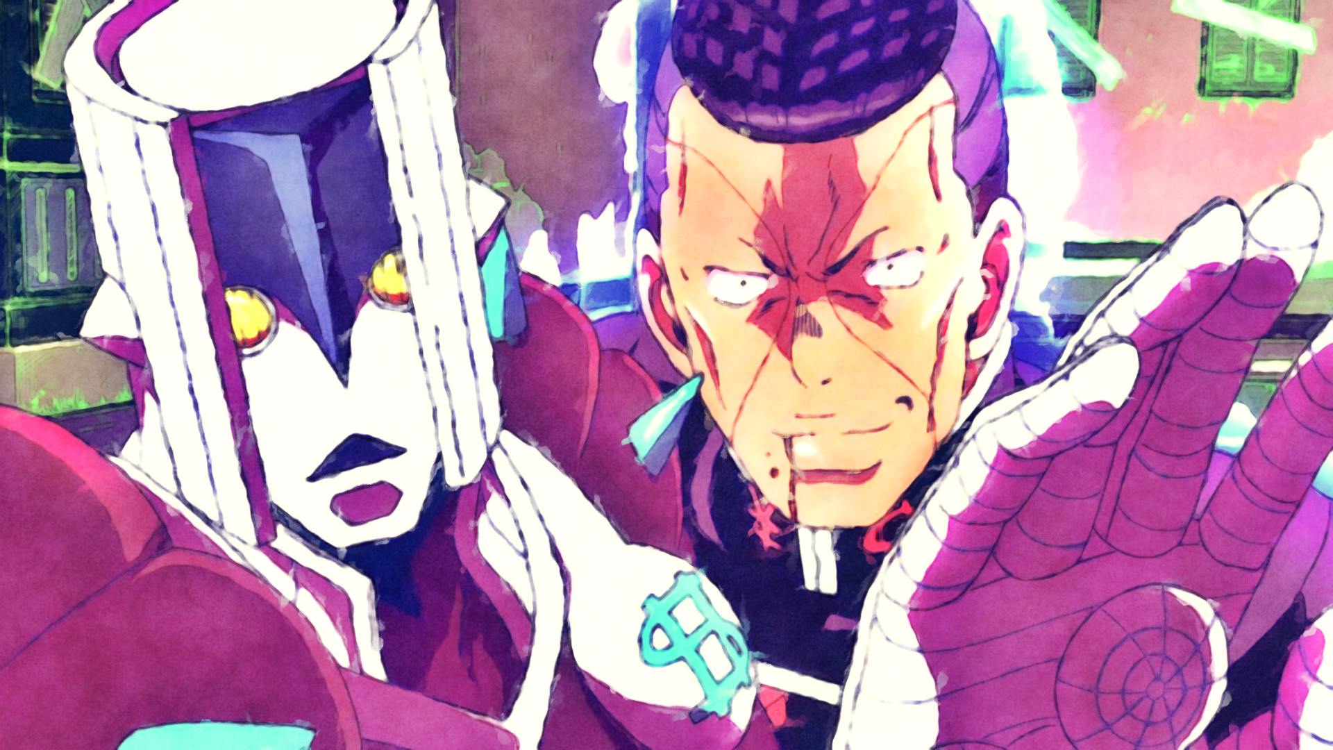 Anime Jojo S Bizarre Adventure The Hand Okuyasu Nijimura - Hand Jojo - HD Wallpaper 