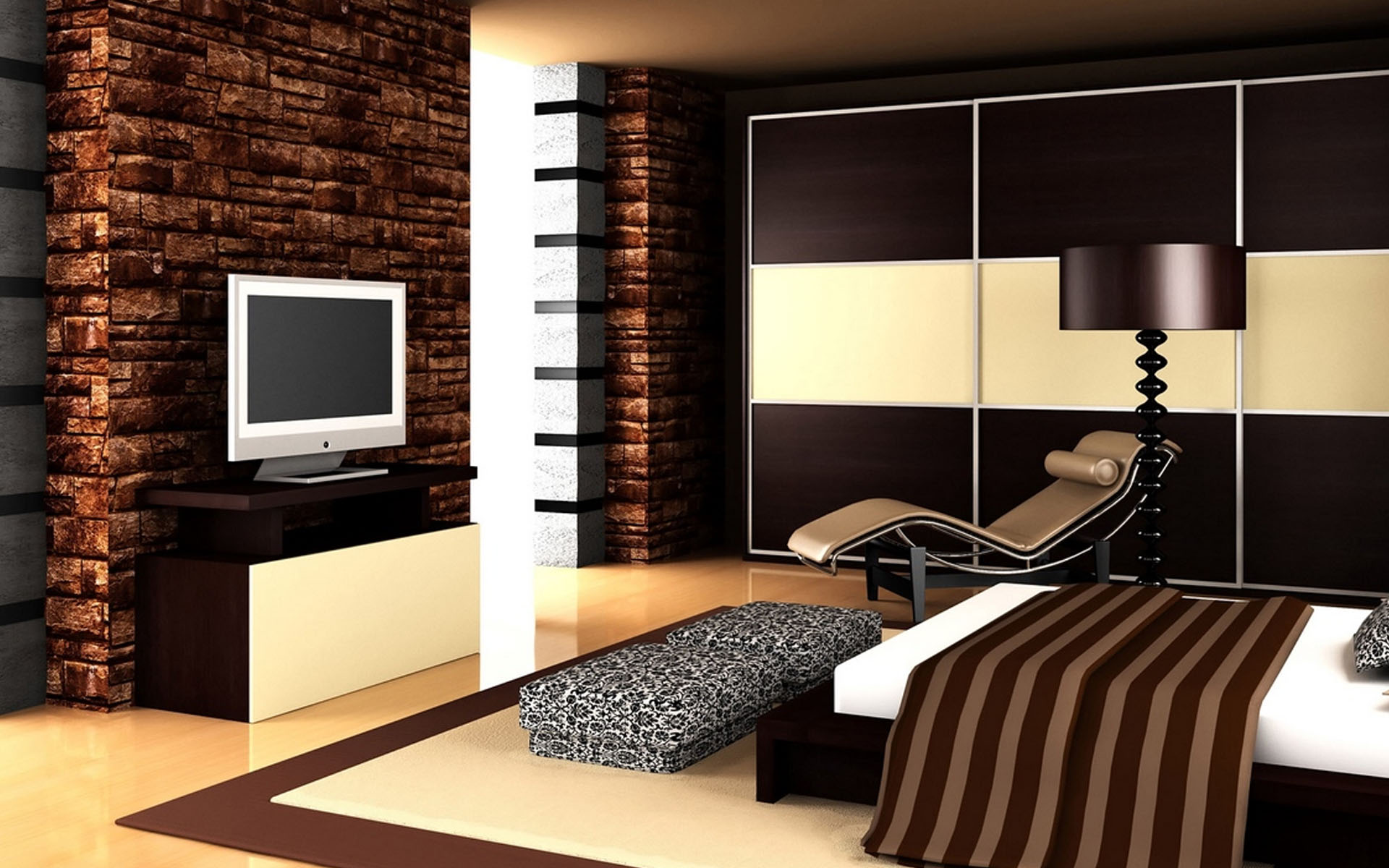 Home Interior Design Ideas Bedroom - HD Wallpaper 