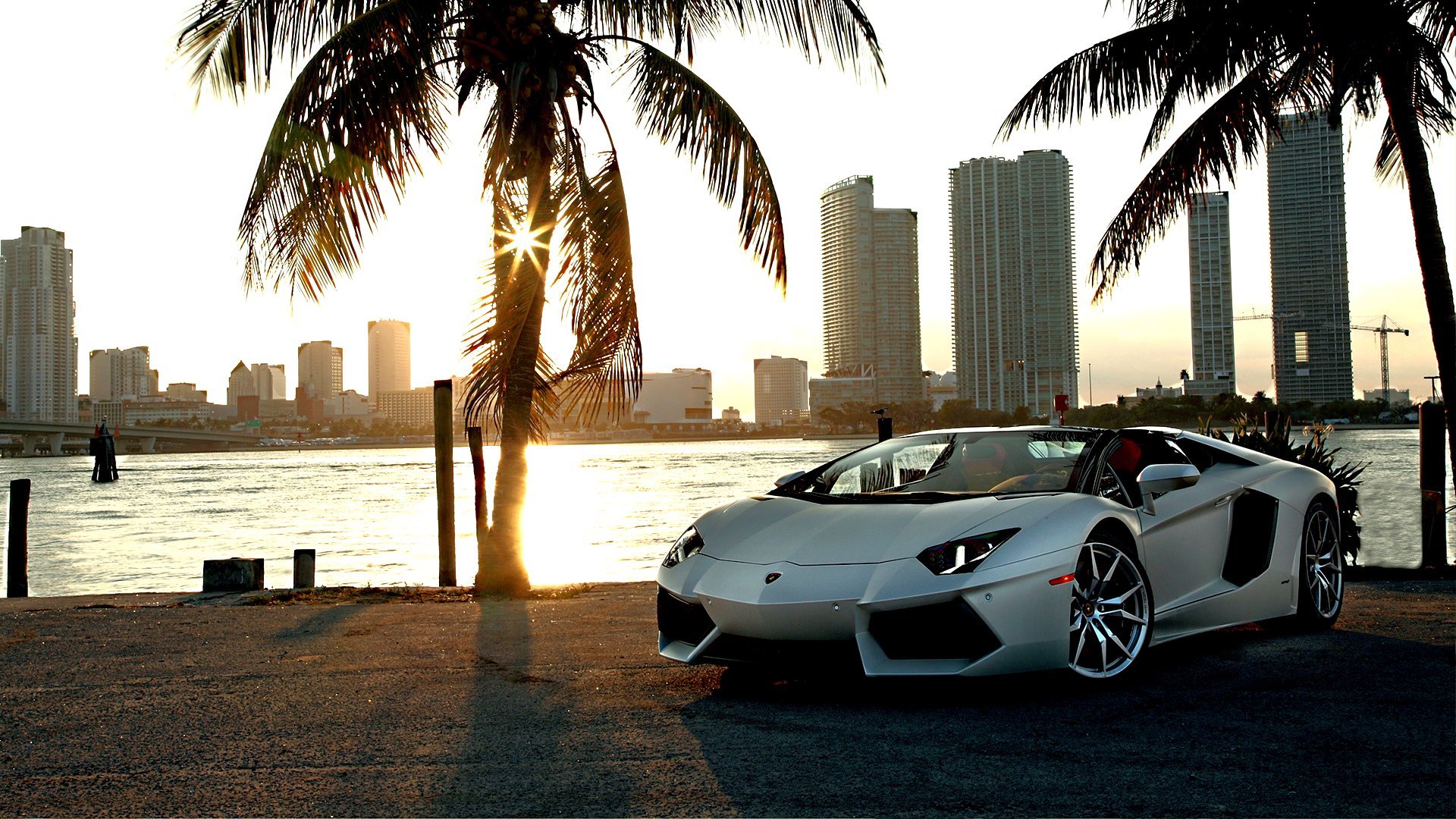 Free Lamborghini Aventador High Quality Wallpaper Id - Miami - HD Wallpaper 