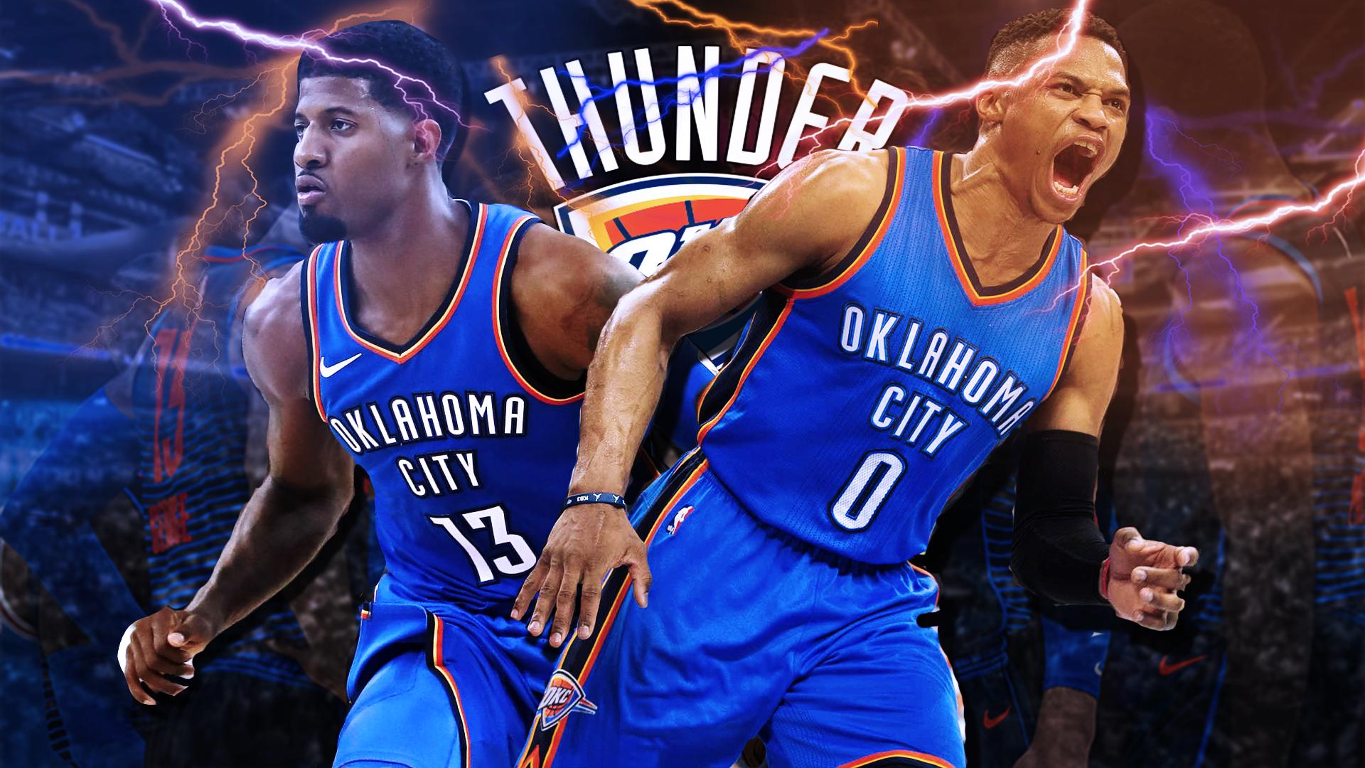 Screensaver Paul George And Russell Westbrook - HD Wallpaper 