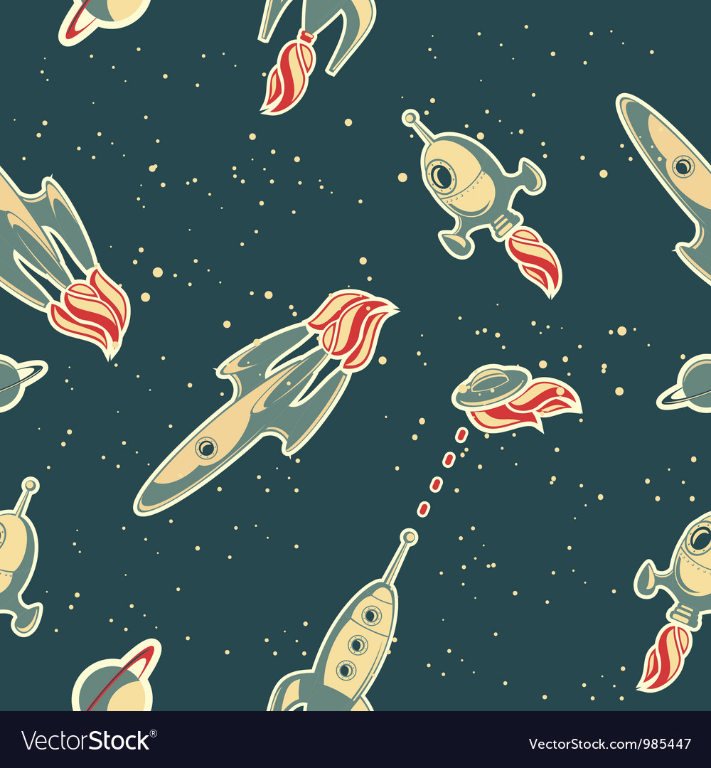 Spaceship Wallpaper Cartoon - HD Wallpaper 