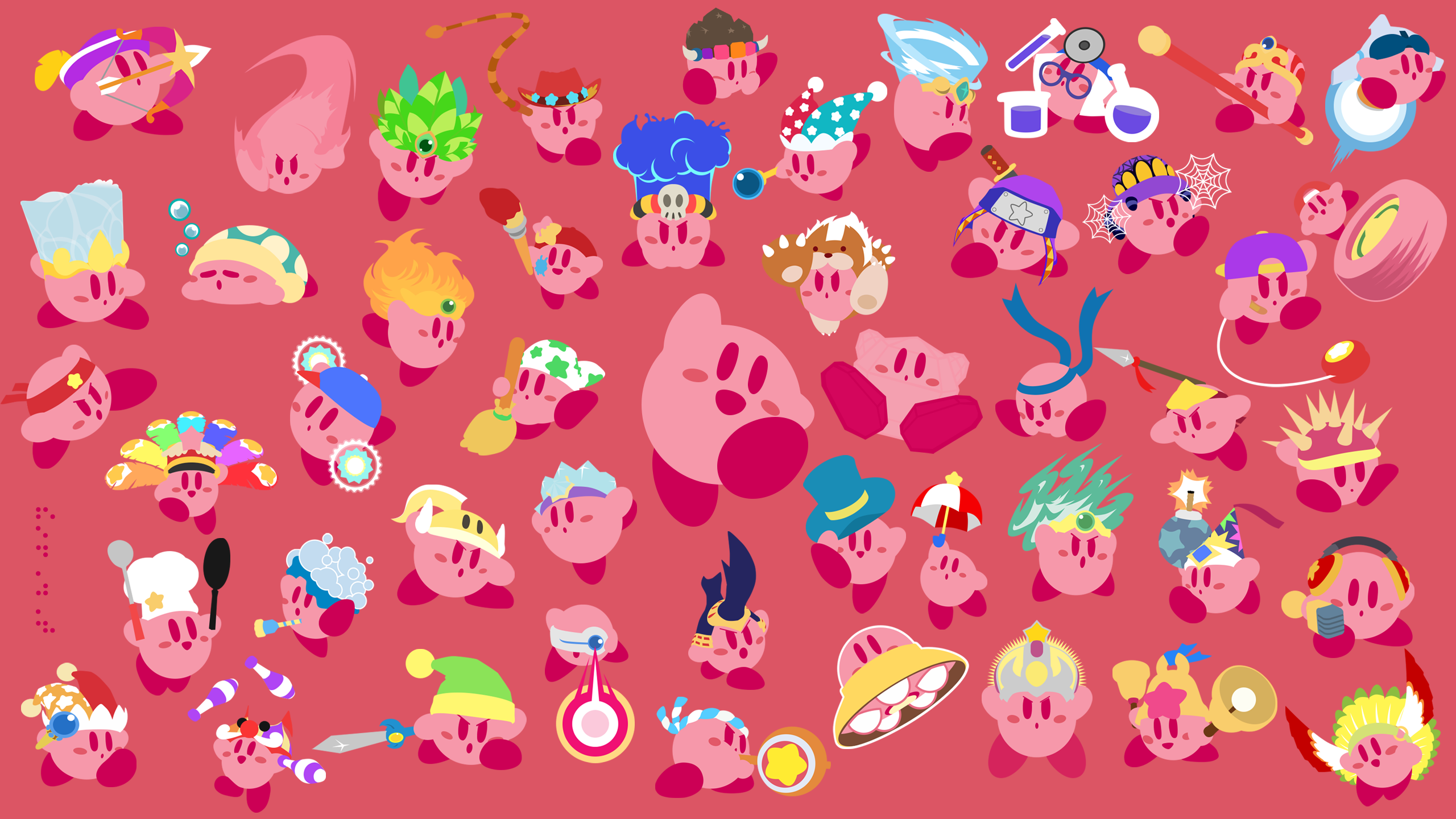 All Kirby Copy Abilities Background - HD Wallpaper 