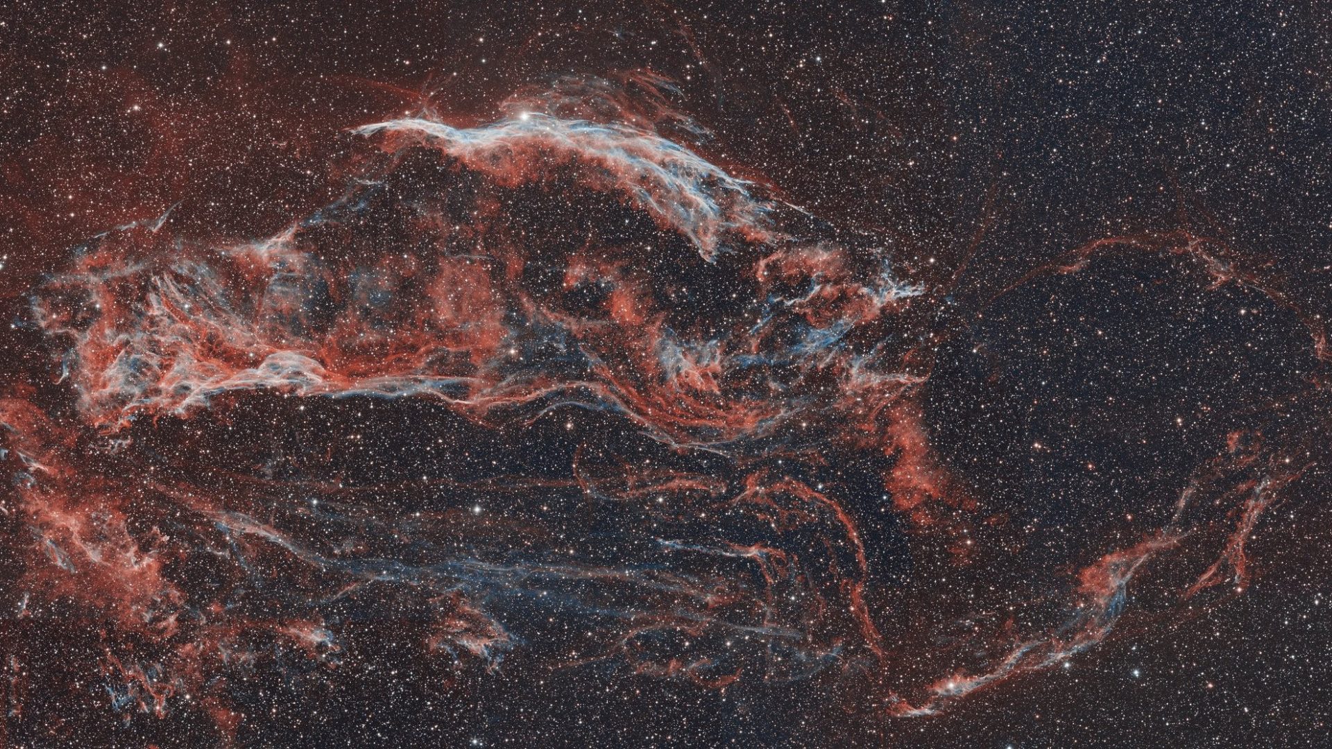 Space Milky Stars Galaxie Astronomy Way Observatory - Veil Nebula Widefield - HD Wallpaper 