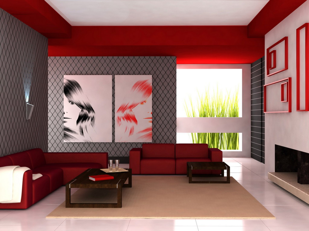 Three Color Combination For Living Room - HD Wallpaper 