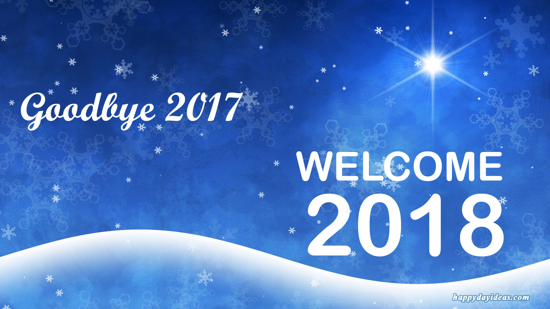 Goodbye 2016 Welcome 2017 Wallpaper Images Source Â - Bye Bye 2017 Hello 2018 - HD Wallpaper 