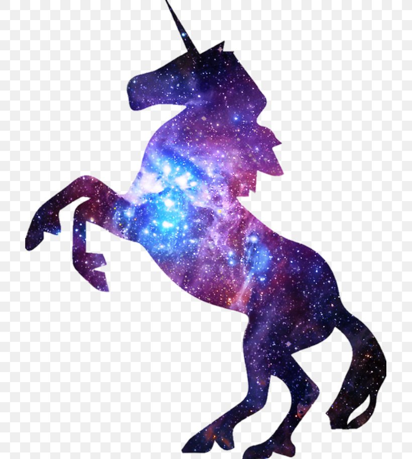 Vector Graphics Clip Art Silhouette Illustration Unicorn, - Galaxy Transparent Unicorn - HD Wallpaper 