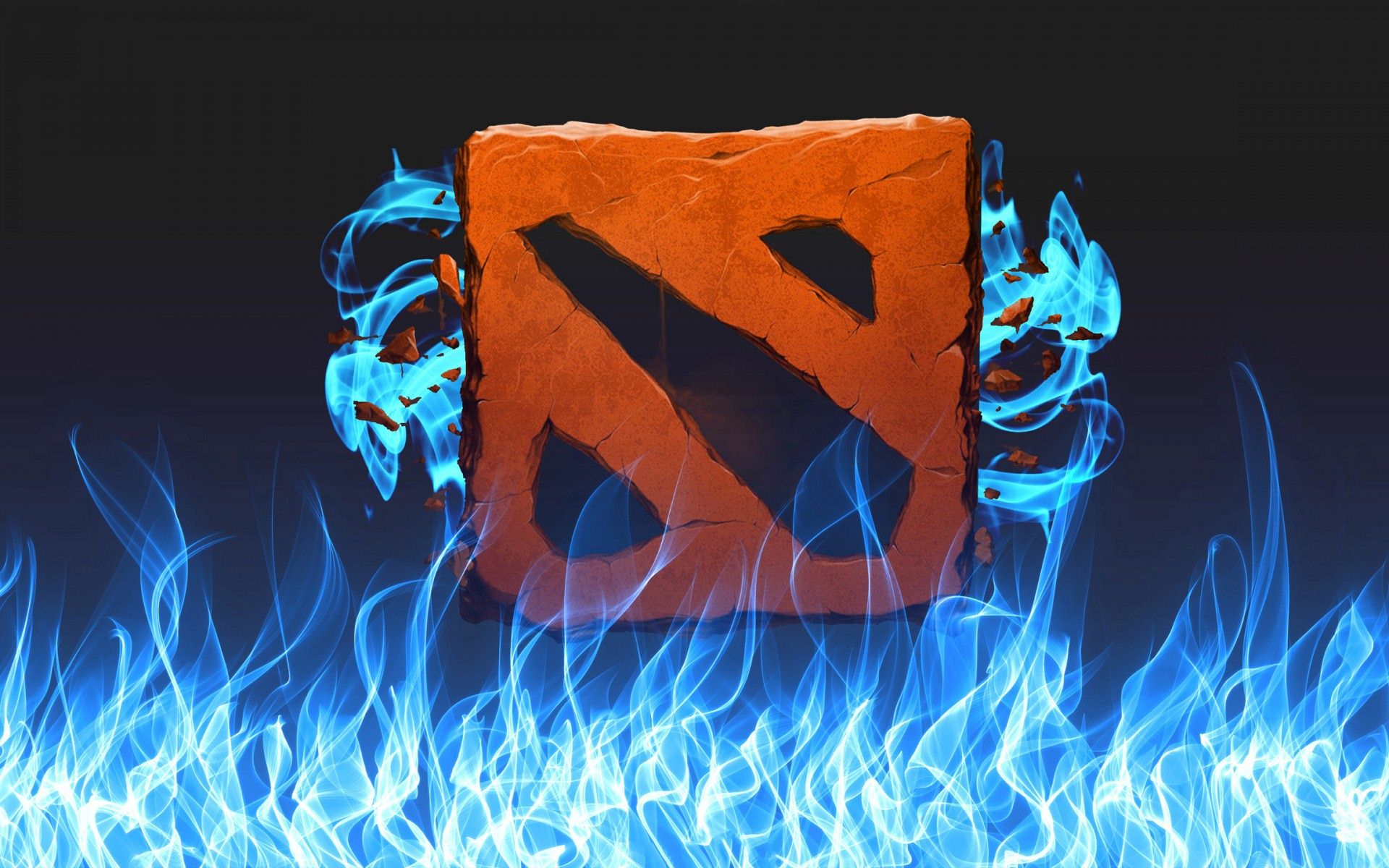 Dota 2 Ice Fire Logo Wallpaper - Logo High Resolution Dota 2 - HD Wallpaper 