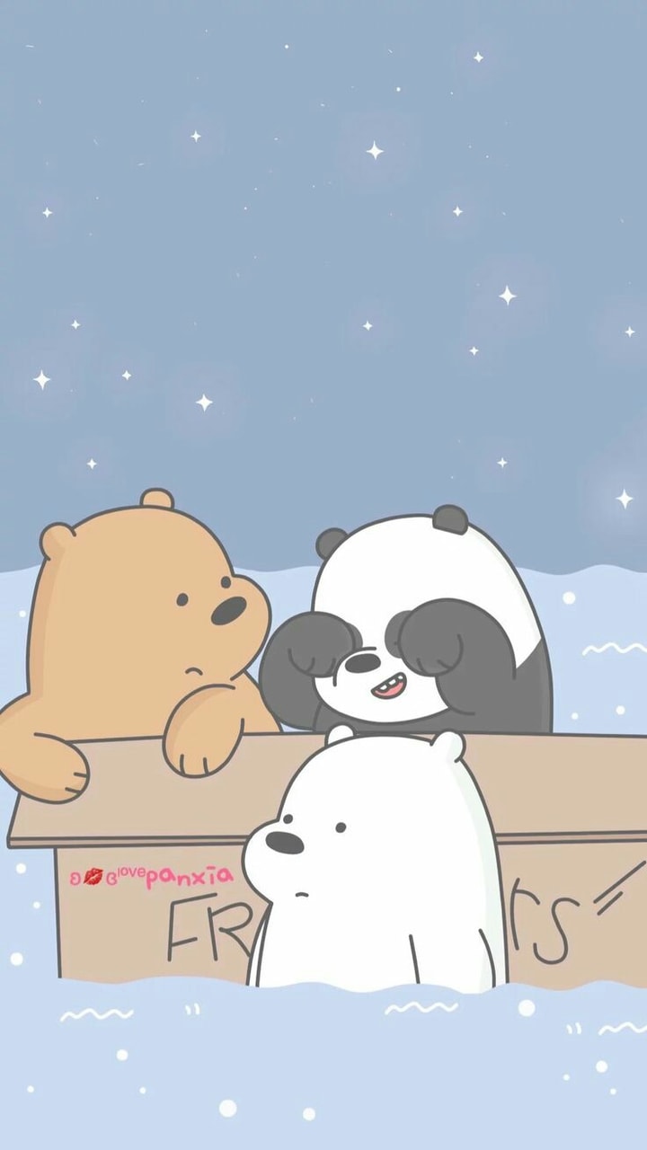 Wallpaper, Bears, And Lockscreen Image - We Bare Bears Wallpaper Lucu - HD Wallpaper 