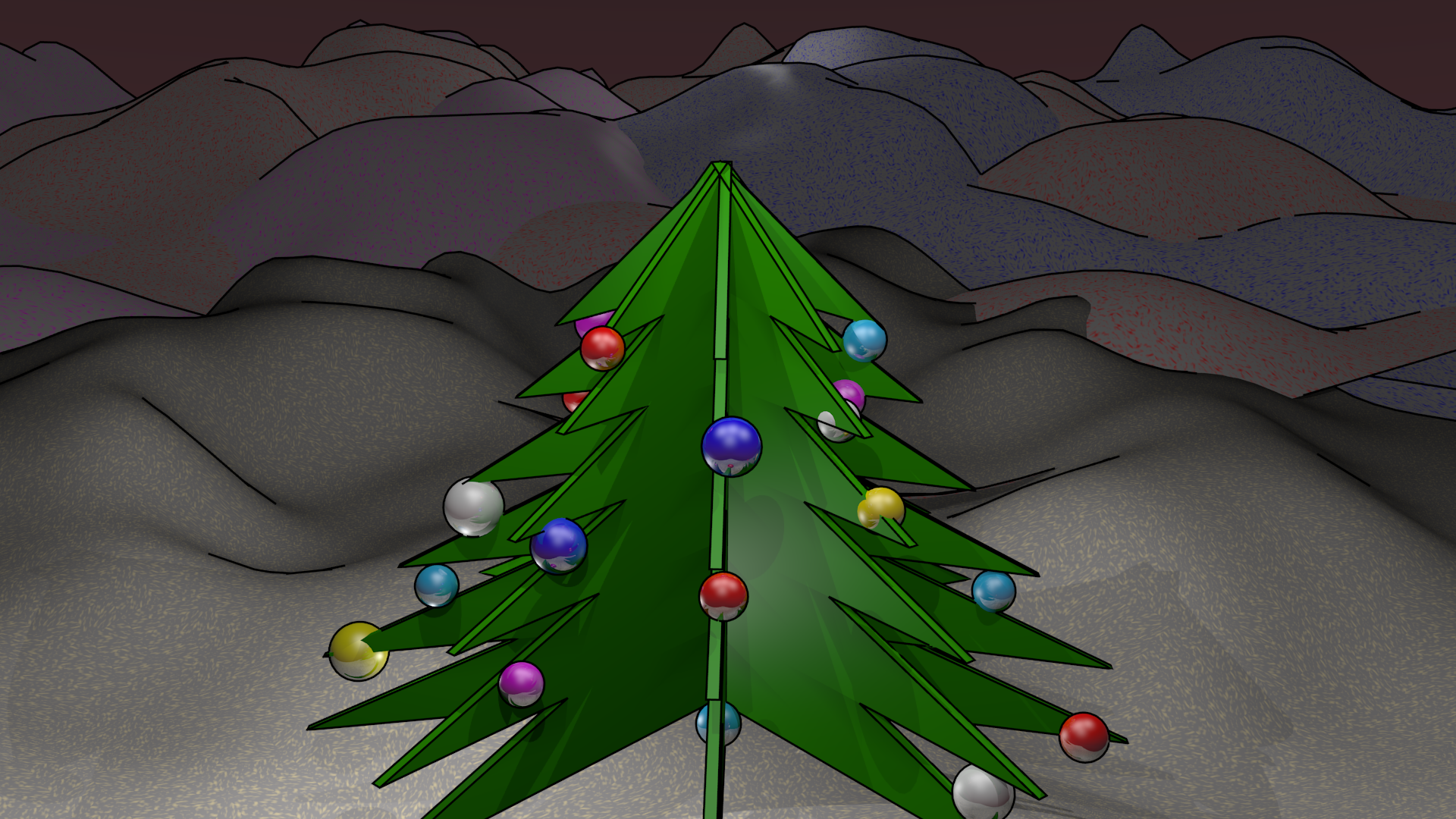Christmas Tree - HD Wallpaper 