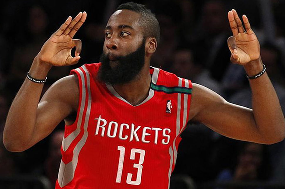 Houston Rockets 13 James Harden Hd Wallpaper - James Harden Three - HD Wallpaper 