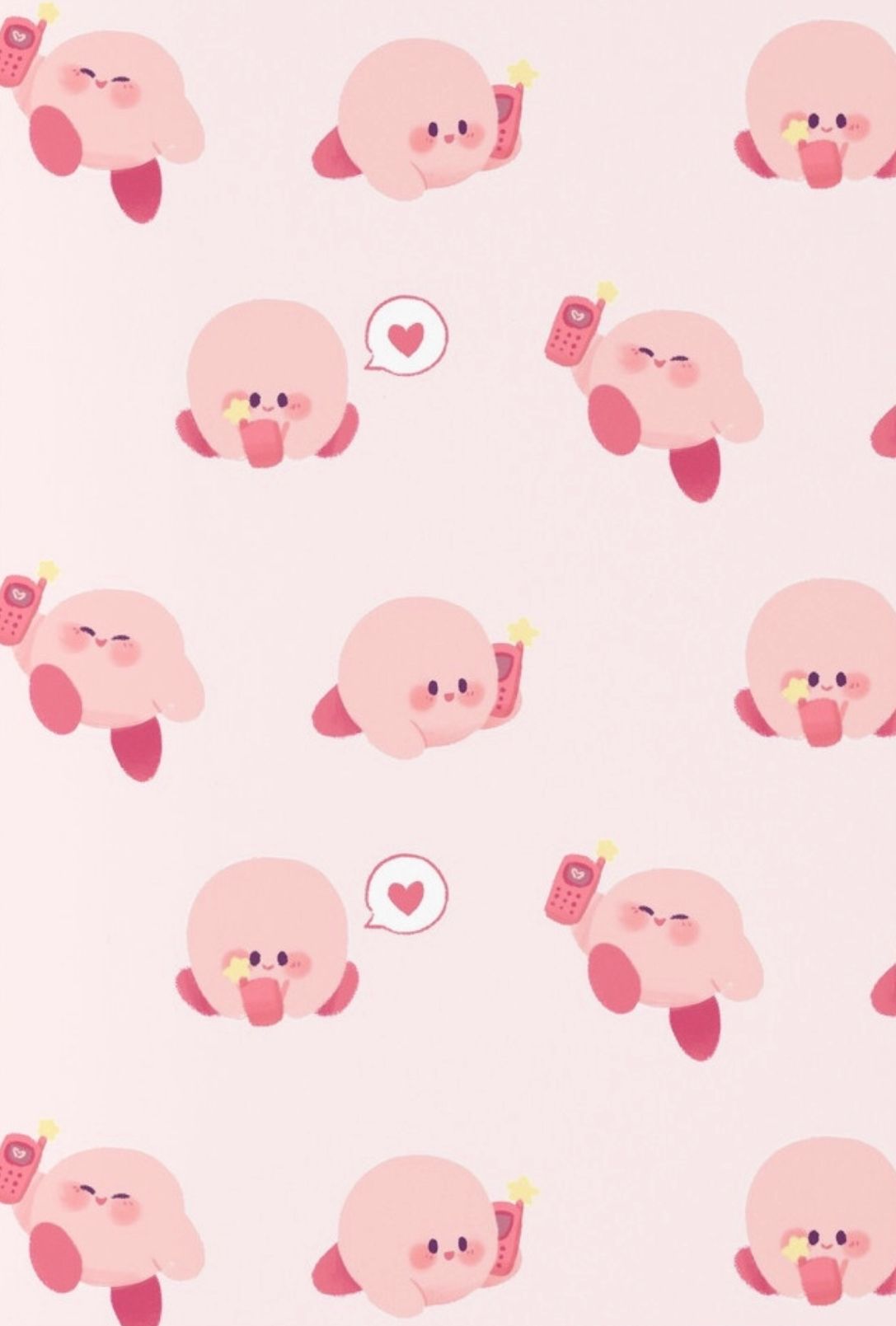 Kirby Pattern 1087x1609 Wallpaper Teahub Io