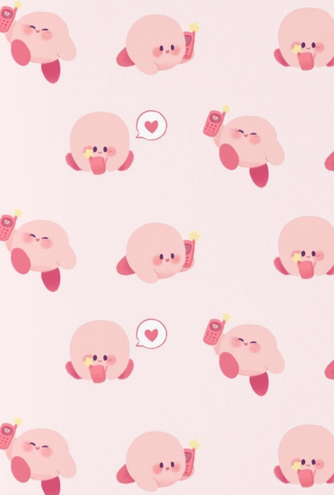 Kirby Pattern - HD Wallpaper 