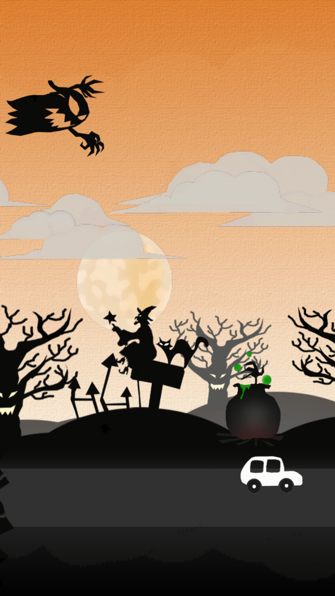 Paper Land Halloween - Illustration - HD Wallpaper 