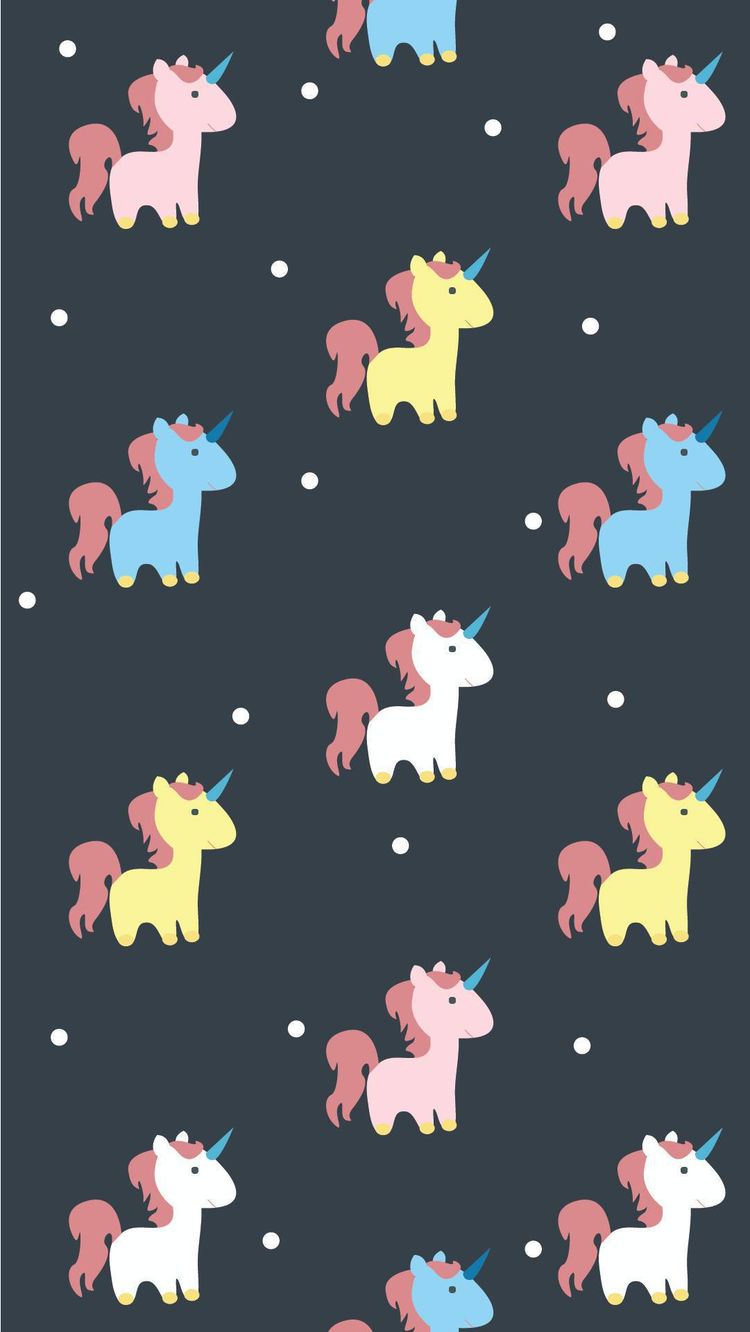 Wallpaper De Unicórnios Fofos Para Celular E Whatsapp - Gambar Wallpaper Unicorn Hitam - HD Wallpaper 