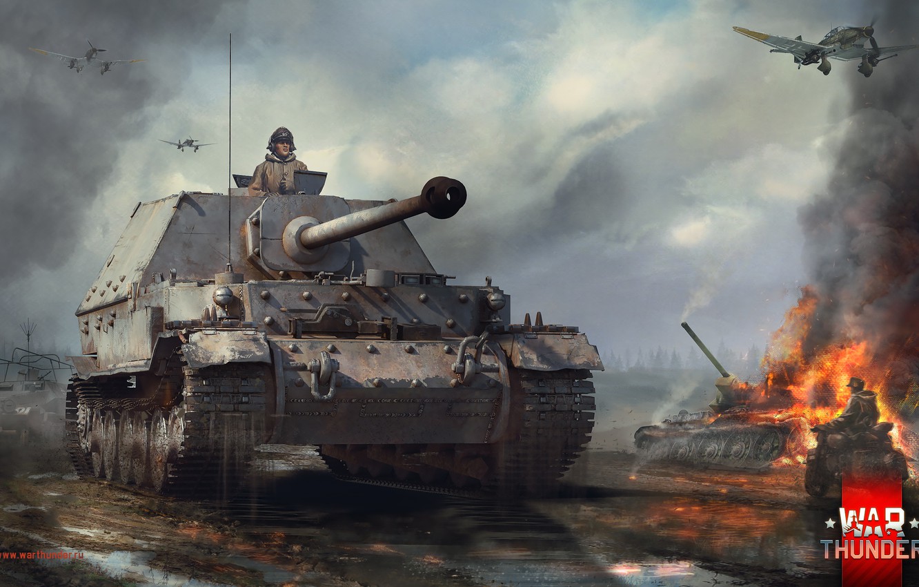 Photo Wallpaper Motorcycle, Sau, Thing, Dim, Ferdinand, - War Thunder Wallpaper Ferdinand - HD Wallpaper 