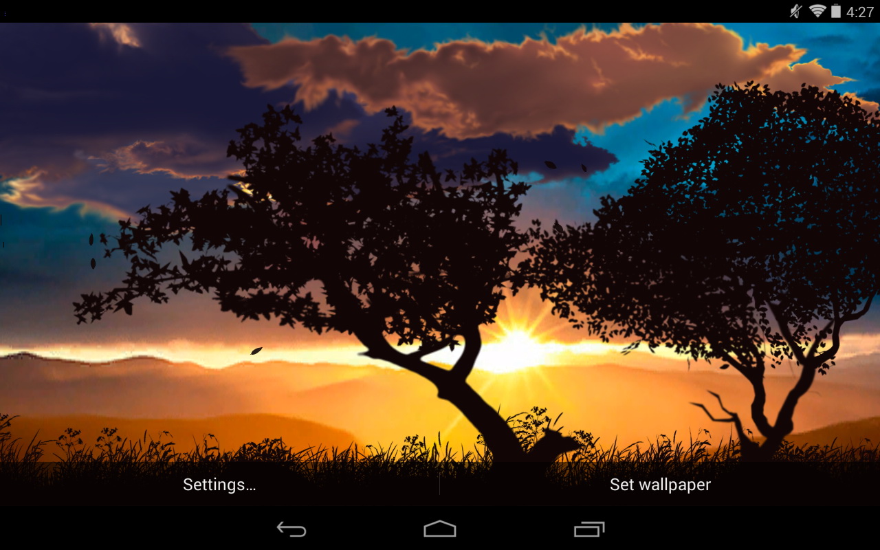 Falling Leaves - Silhouette - HD Wallpaper 