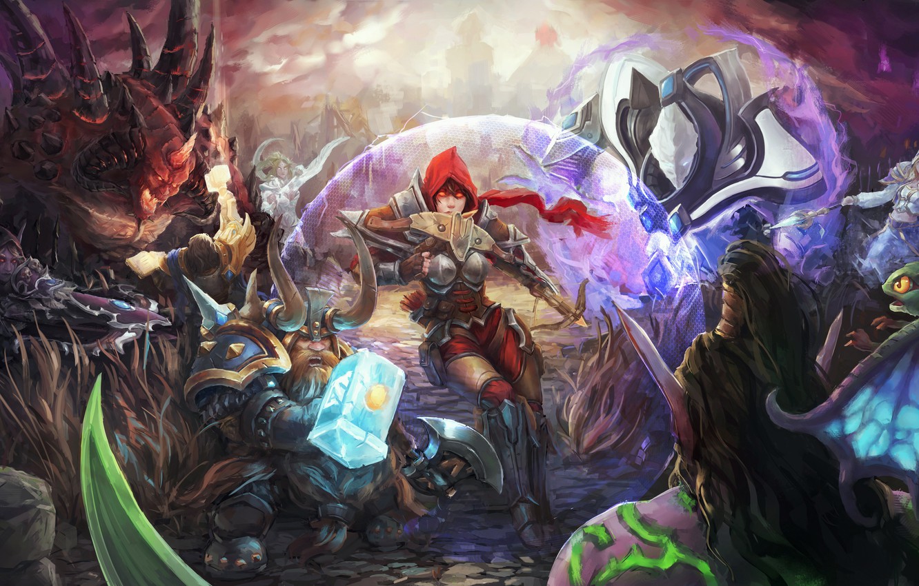 Photo Wallpaper Starcraft, Warcraft, Sarah Kerrigan, - Heroes Of The Storm Обои - HD Wallpaper 