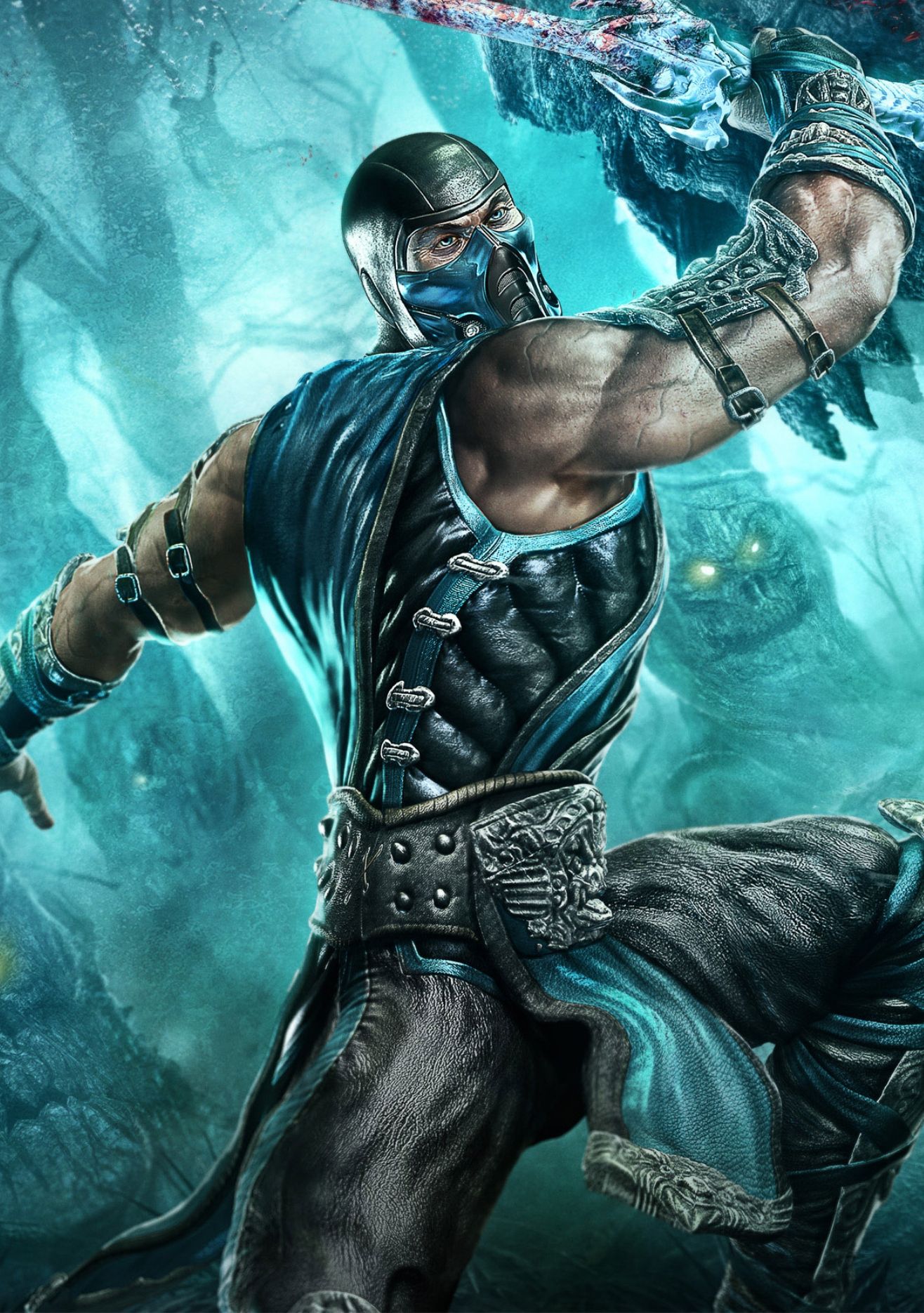 Sub Zero Mortal Kombat Ice - HD Wallpaper 