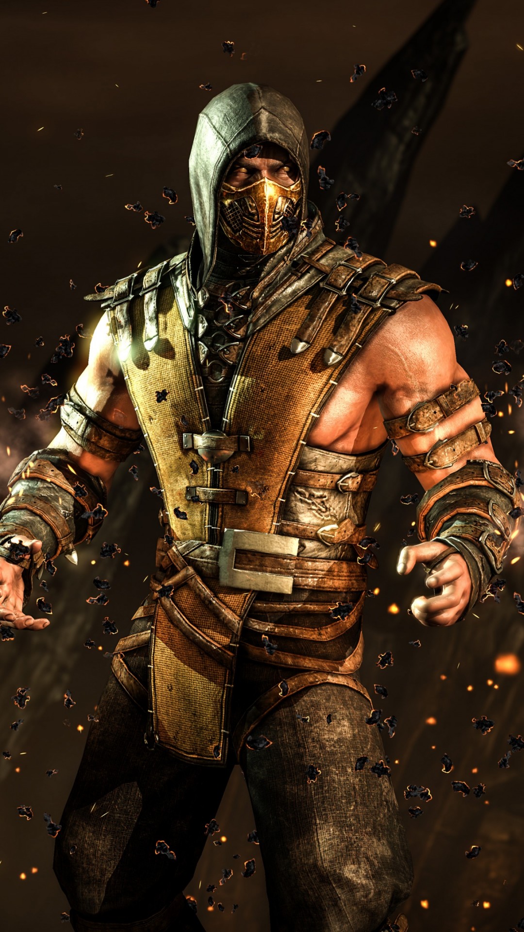 Mortal Kombat X Scorpion Art - HD Wallpaper 