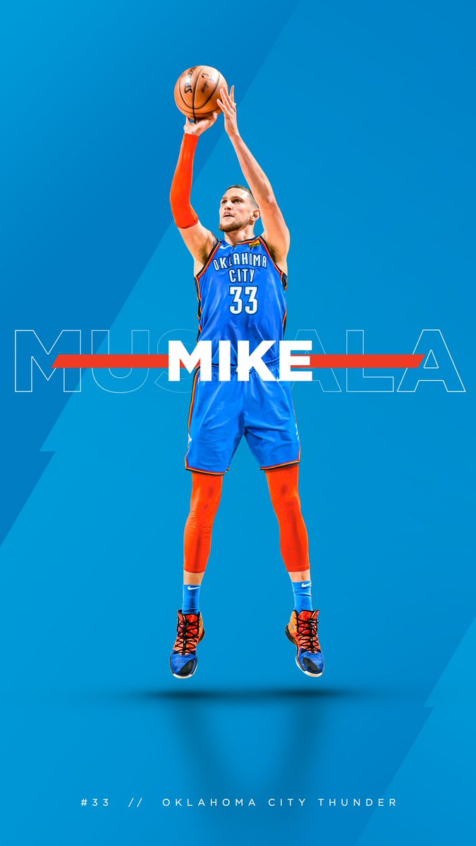 Mike Muscala Thunder - HD Wallpaper 