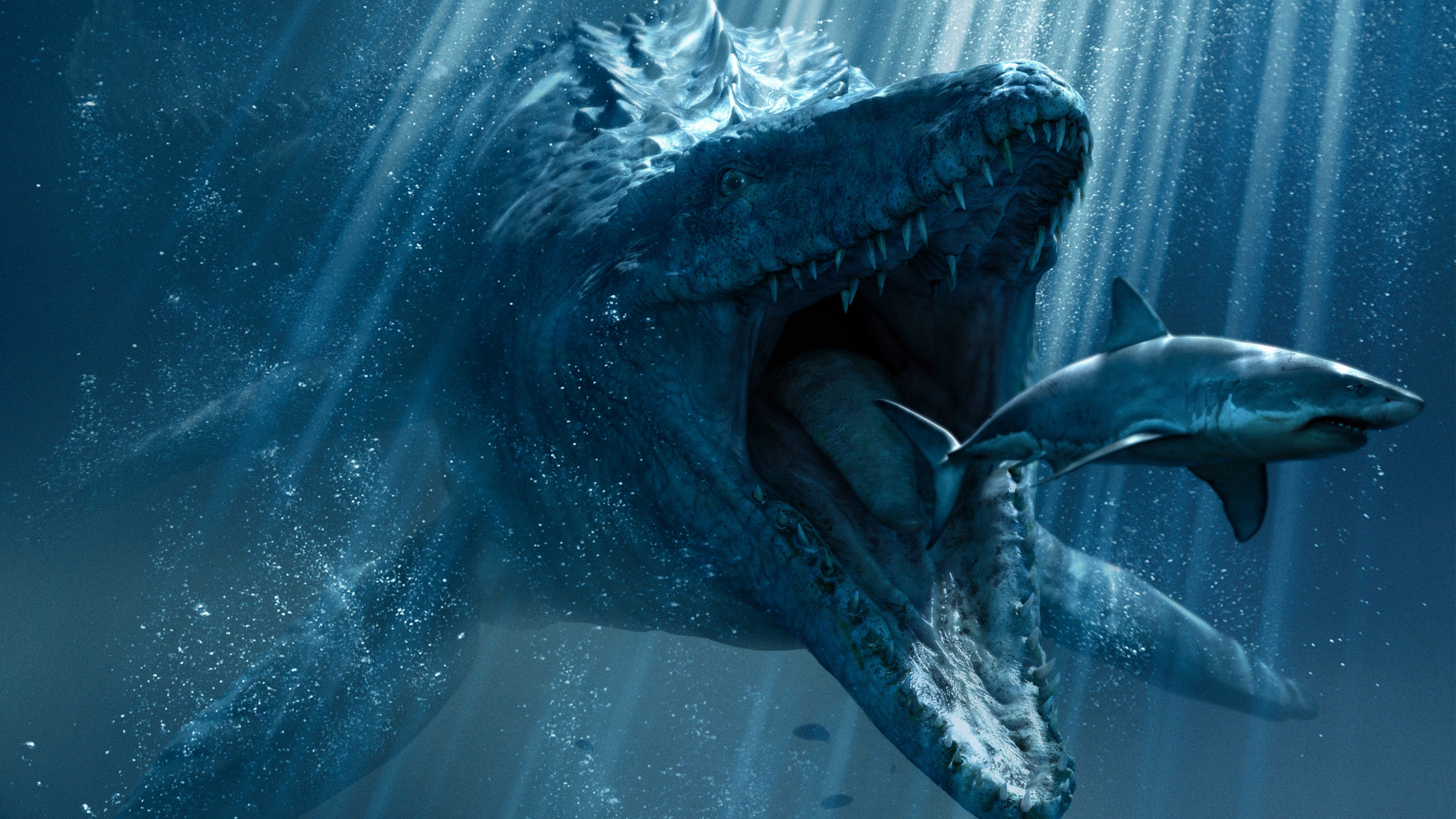 Jurassic World Wallpaper Mosasaurus - HD Wallpaper 
