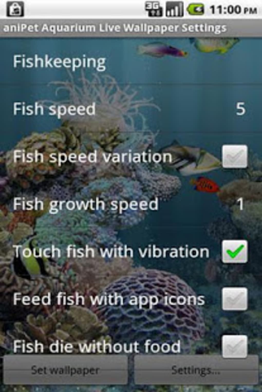 Anipet Aquarium Live Wallpaper - Android Application Package - HD Wallpaper 