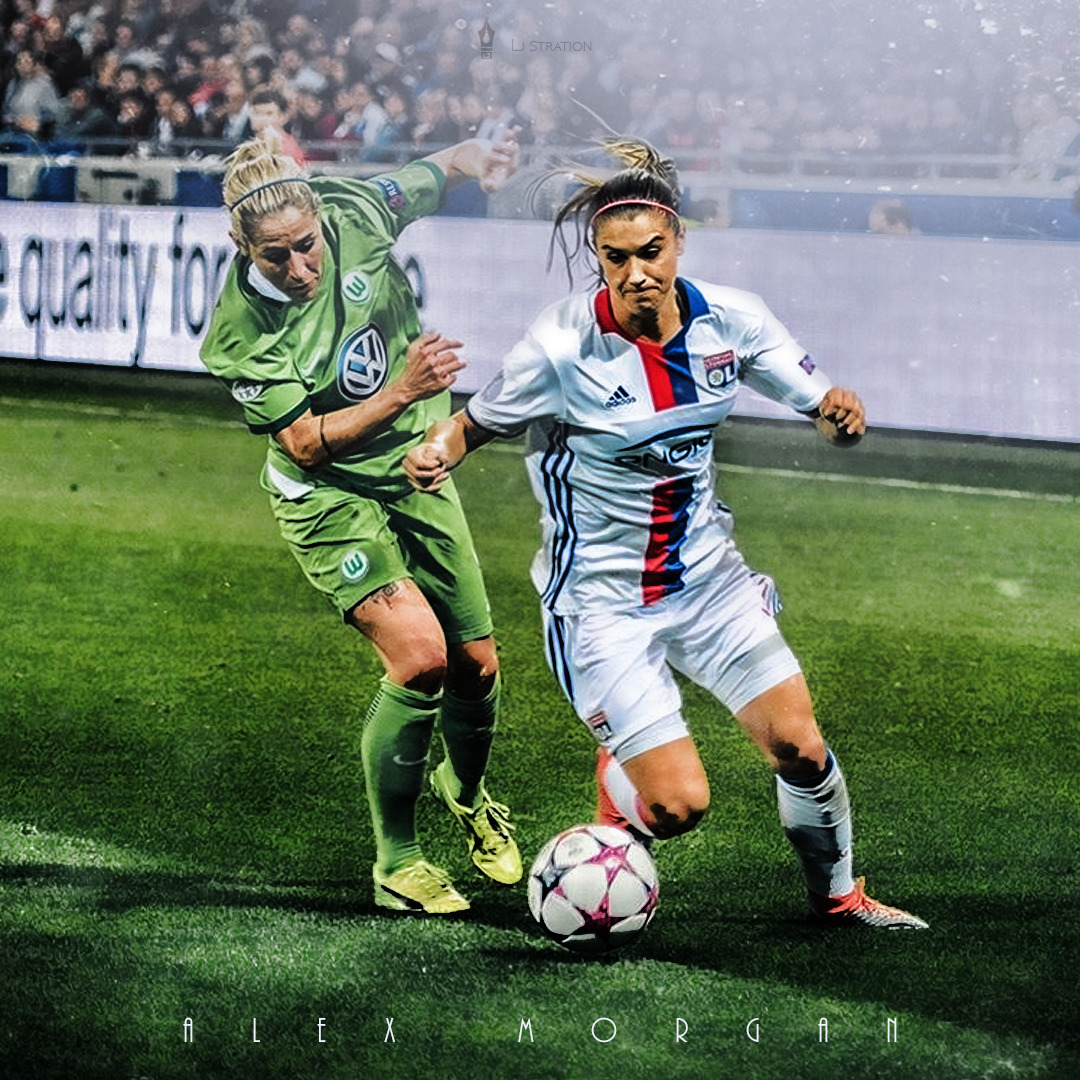 Alex Morgan - Wallpaper - Kick Up A Soccer Ball - HD Wallpaper 