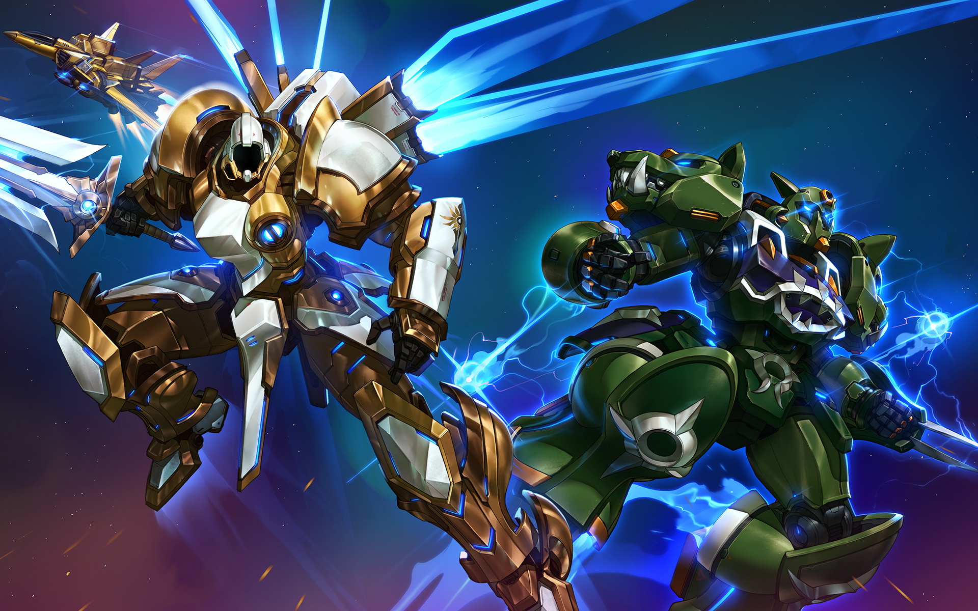 Heroes Of The Storm Wallpaper - Heroes Of The Storm Mechas - HD Wallpaper 