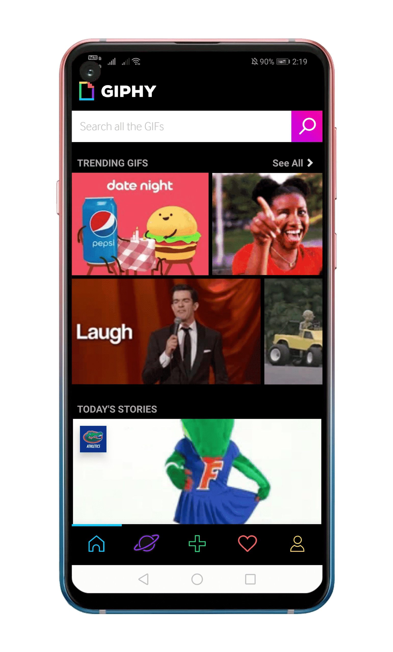 Use A Gif As Live Wallpaper On Android - Giphy - HD Wallpaper 