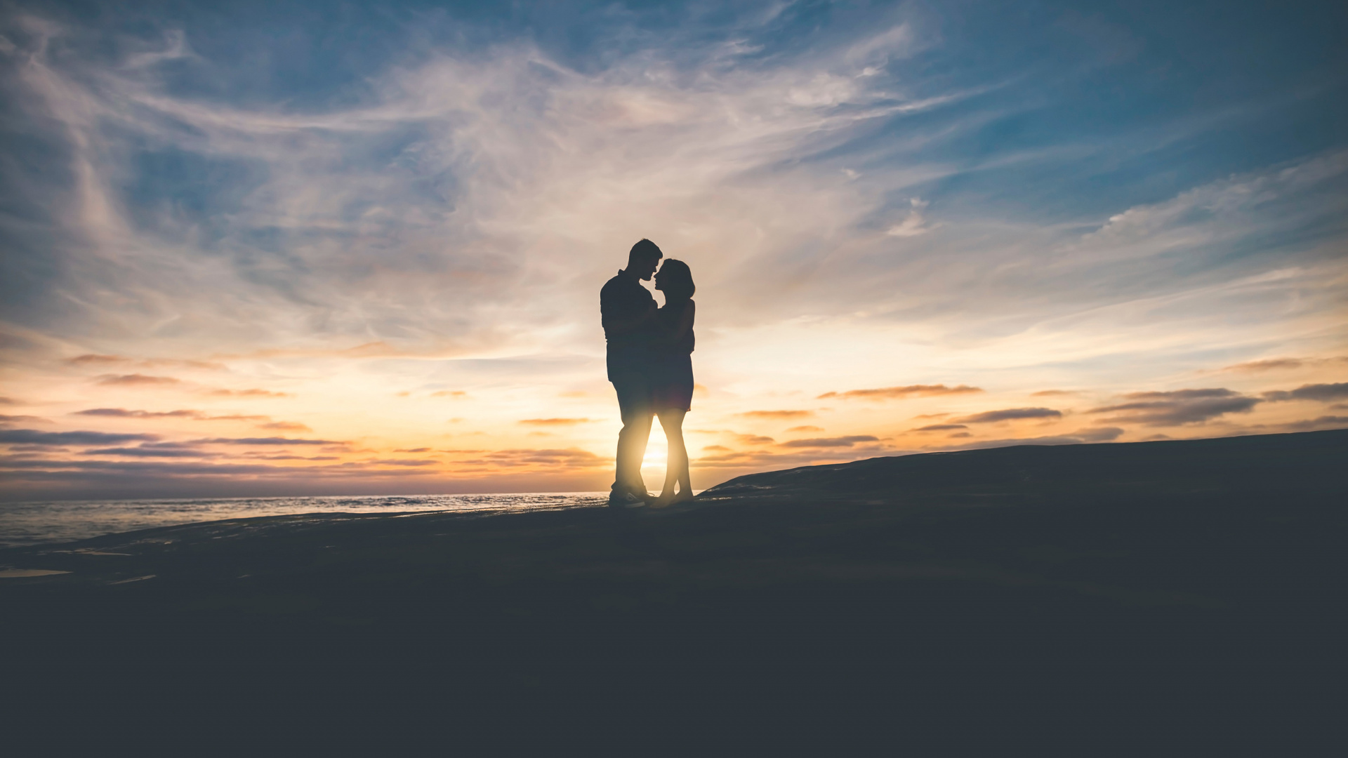 Couple, Sunset, Love, Romance, Wallpaper - Love 4k - HD Wallpaper 
